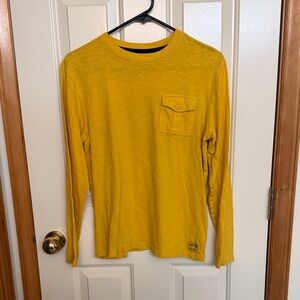 GAPKids (GAP 1986) XXL Long-Sleeve Pocket Tee in Mustard